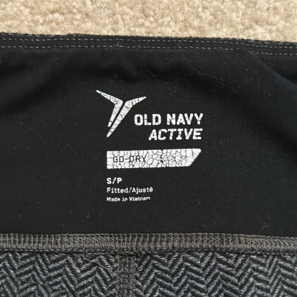 Old Navy Go-Dry Mid Rise Herringbone Leggings Charcoal Gray-Small - Picture 6 of 7